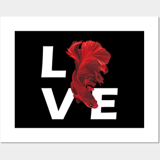 Betta Fish - Love Posters and Art